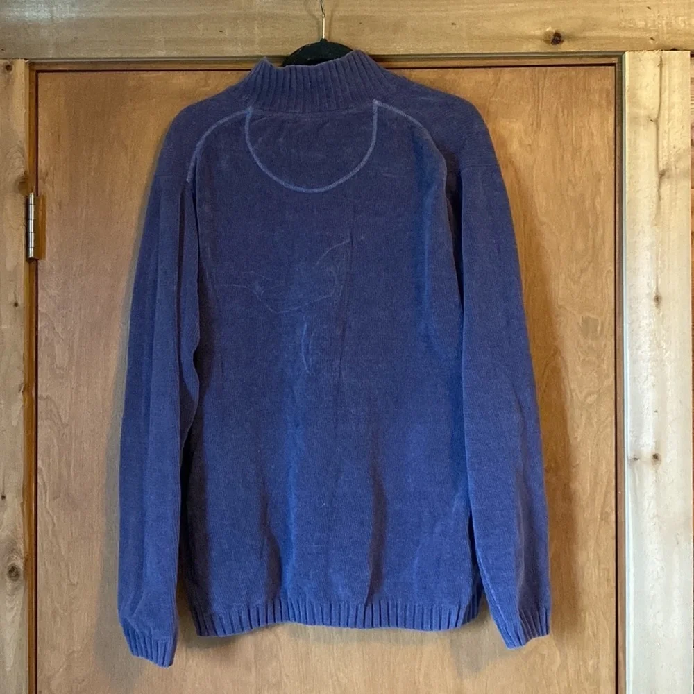 Weatherproof dark purple quarter zip sweater